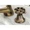 Kingston Brass KS4463RX Widespread Bathroom Faucet with Brass Pop-Up, Antique Brass KS4463RX - alternate 5